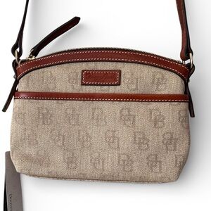 Dooney & Bourke Taupe Domed Crossbody NWT